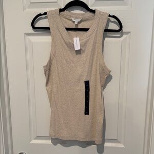 Banana Republic Cotton Tank Top — Oatmeal Heather, XL
